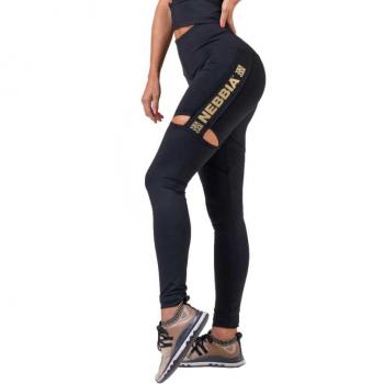 Leggings Nebbia Honey Bunny 820 Negro XS Mujer