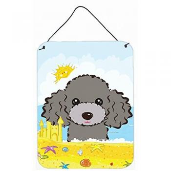 Poodle on the Beach – Silver Gray Edition