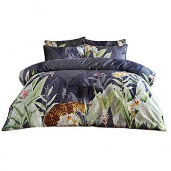 Paoletti Luxury Leopard Botanic Duvet Cover Set