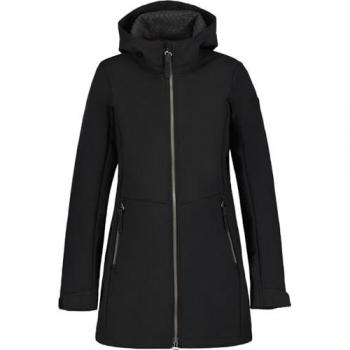 Softshelljacke ICEPEAK SOFTSHELLMANTEL ADRIA Gr. 36, schwarz, Damen, Obermaterial: 100% Polyester, Jacken, extra lang