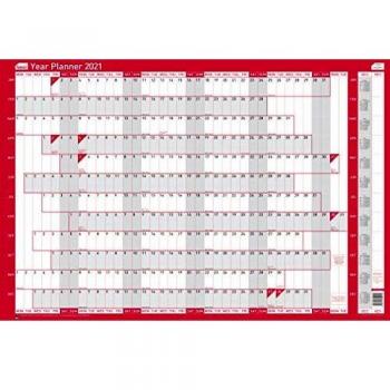 Sasco 2021 Wall Organizer, Original Color Red, with Stickers