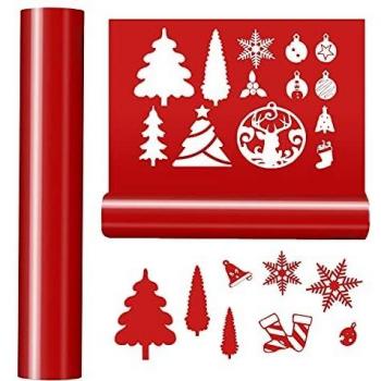 AllCut Red Adhesive Vinyl Roll – 12 × 5 Feet