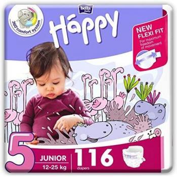 Bella baby Happy Windeln Junior 5, 116 Stück, für 12-25kg