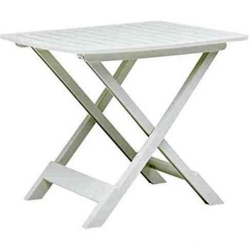 Table Extérieure Pliable Tevere 79x72x70 cm Blanc