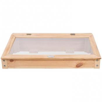 Carré potager en bois naturel 40,6 x 118,6 x 78 cm