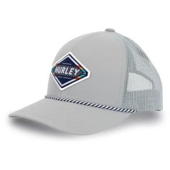 Men's Grey Hurley Velocity Trucker Cap