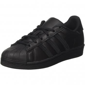 Carpe da Ginnastica Basse Unisex-Bambini Adidas Superstar J Nero