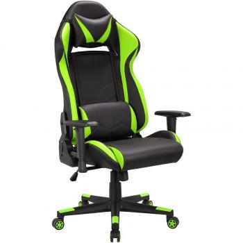 Ergonomischer Computerstuhl „Grün“ – Racing‑Design, verstellbar, 120 kg Belastbarkeit