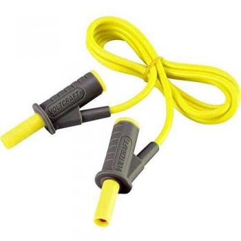 1m Highly Flexible Safety Test Lead Yellow 4mm Banana Jack