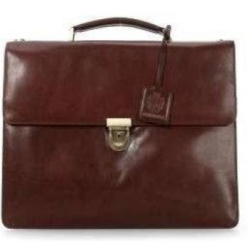 Leonhard Heyden Cambridge Briefcase for 40 cm Laptop Leather Brown