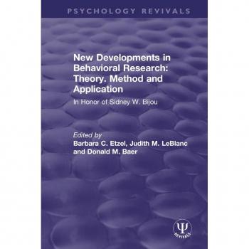 Vitalsource Technologies, Inc. New Developments In Behavioral Research: Theory, Method And Application