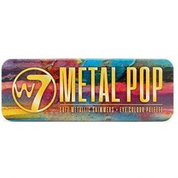W7 Metal Pop Eyeshadow Palette – Soft Metallic Shimmers (15.6g)