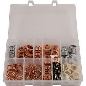Connect 31869 250 Piece Assorted Sump Plug Washers Box