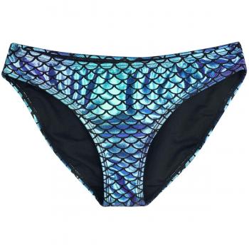 Bas de bikini Disney « La Petite Sirène » – Thème Coquillage – Tailles S‑3XL – Femmes – Couleurs Lilas & Bleu
