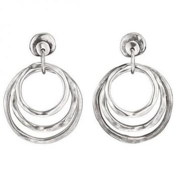 Pendientes Hipster de Aleación Bañados en Plata UNO de 50