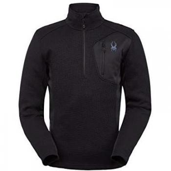 Spyder Bandit Fleecepullover Herren Schwarz 1/2 Zip