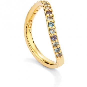 Anillo Secrecy de plata dorado