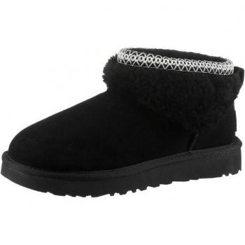 UGG Men’s Ultra Mini Maxi Curly Boot – Black (Size 8 US)