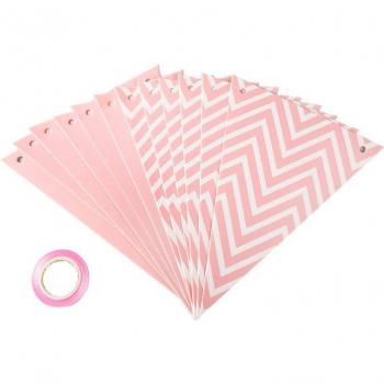 Birthday Party Wavy Triangle Pennant Flags