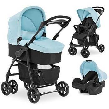 Passeggino Neonato Hauck 3 in 1, Reclinabile, Compatto – 25 kg
