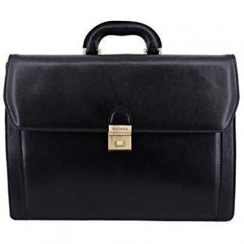 Serviette 4 soufflets en cuir Katana