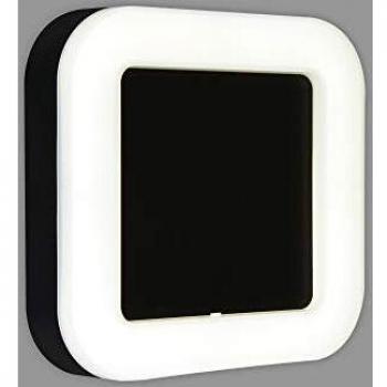 LED-Außenleuchte eckig, 19x19cm, schwarz, IP44
