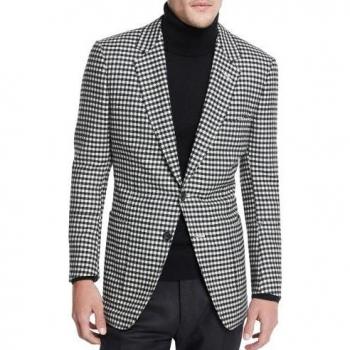 Chaqueta de traje a cuadros para hombre FOVIVA 151