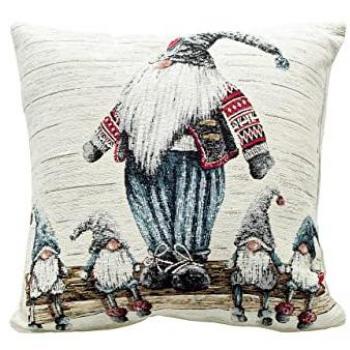 Fodera Cuscino Fantasie Natalizie 50x50 Elfo Grigio