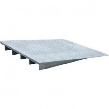 Rampe d'accès Bauer AR 122, galvanisée, 1000 x 1120 x 123 mm