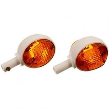 MZA Set: 2 Blinker in Weiß mit orangenem Glas