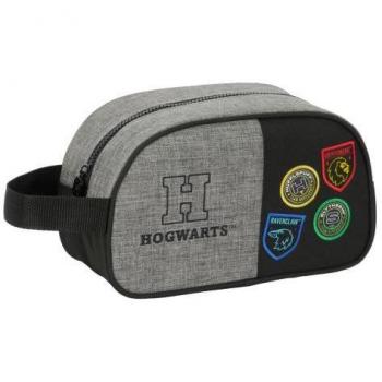 Harry Potter Trousse Scolaire House of Champions – Noir-Gris, 26 × 15 × 12 cm