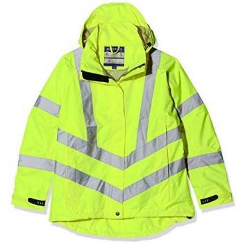 Oxford Weave 300D Ladies Class 3 Hi Vis Jacket, Medium, Yellow