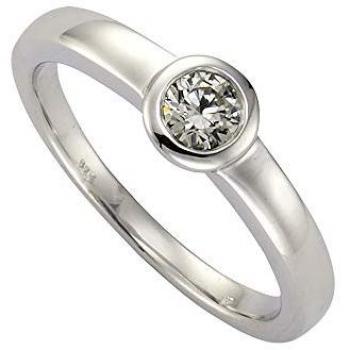 Zirkonia Fingerring in Silber 925