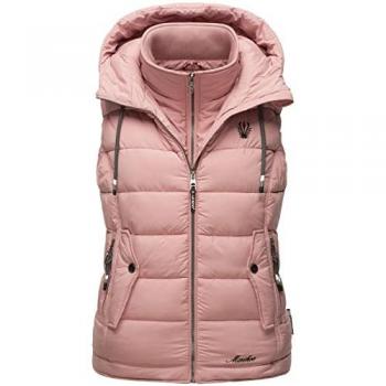 Marikoo Damen Steppweste Taisaa mit Leckerlie-Beutel Größe M rosa