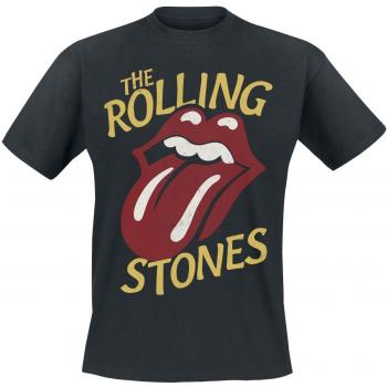 T-Shirt Uomo Rolling Stones Vintage Type Tongue Nero M a 3XL