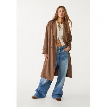Stradivarius Signature Brown Trench – XL