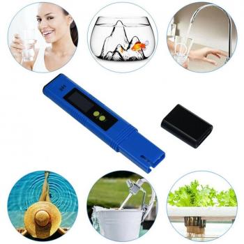 Medidor de pH y TDS para Acuarios Digital 0,0-14,0 y 0-9990ppm