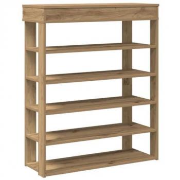 VidaXL Artisan Oak Shoe Rack 80x30x98 cm