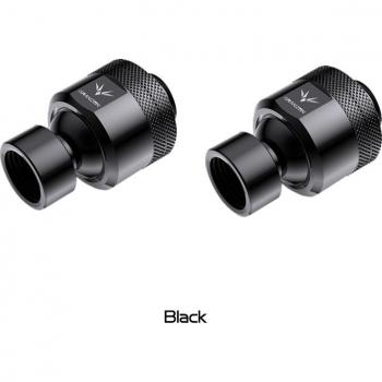 2pcs G1/4'' Male to Female Rotating Joint Adapter, 360 Degree Angle