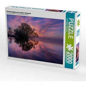 CALVENDO Puzzle Sonnenaufgang am großen Schwerin 2000 Teile von André Pretzel