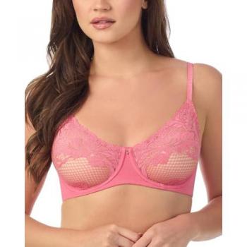 Unlined Floral Lace Demi Bra – 34B