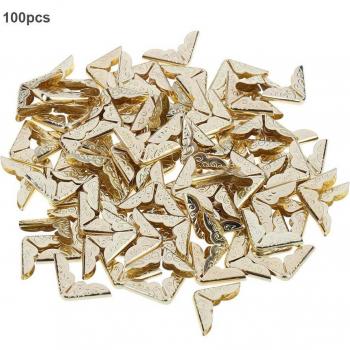 100PCs Silver Scrapbook Album Corner Protectors