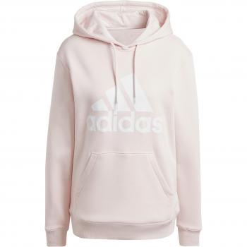 Adidas Rosa Fleece Regular Sudadera Big Logo Mujer