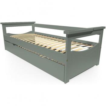 Lit Gigogne 90x190 en Pin Massif