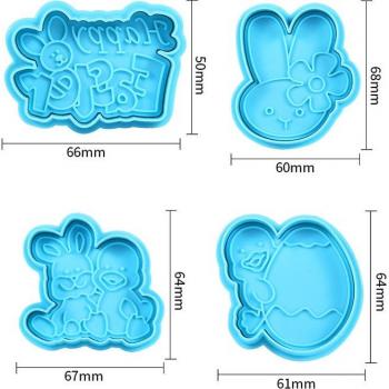 Cortador Animado Pascua: Suministros 3D para Pasteles y Galletas