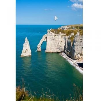 Peinture sur toile Falaises d’Étretat 65x97 cm – Artisanat français CEANOTHE