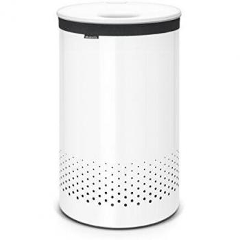 White Plastic Lid 60 L Brabantia Washing Bin