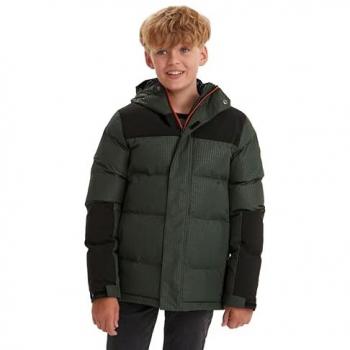 Steppjacke KILLTEC KOW 31 BYS QLTD JCKT Gr. 128, grün (apfelgrün), Kinder, 100% Polyester