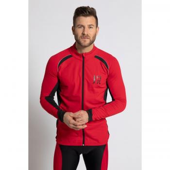 Giacca tricot ciclismo uomo rossa maniche lunghe JP1880