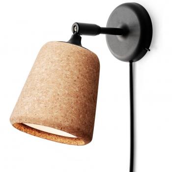 New Works Material Originals Kork Wandlampe